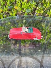 Load image into Gallery viewer, Vintage 1950’s Red Schuco Radio 4012 Convertible Car Tin Toy Windup Western Germany B72