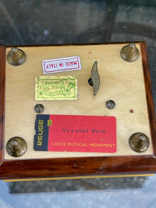 Vintage Reuge Swiss Type Music Box Plays “ It’s a Small World “B72
