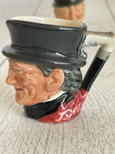 Load image into Gallery viewer, Pair of Royal Doulton “Mr. Micawber” &amp; John Peel Toby mug, 3-1/2 in tall, vintage B74