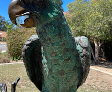Load image into Gallery viewer, Late 20th Century Monumental Bronze Parrot Sculpture after Jules Moigniez