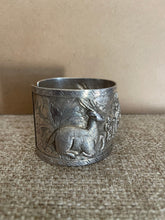 Load image into Gallery viewer, Hand Carved, sterling silver cuff bracelet