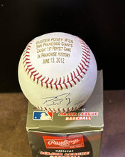 Load image into Gallery viewer, Buster posey signed rawlings ol baseball w/ holo &amp; coa sf giants 15/100 perfect