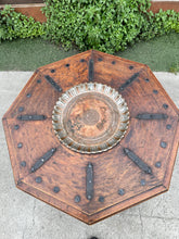 Load image into Gallery viewer, Spanish Colonial Revival Rustic 2-Tiered Octagon Brazier Coffee Table