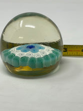 Load image into Gallery viewer, Vintage Murano Glass Italy Millefiori Flowers Art Italian Glass Paperweight B47