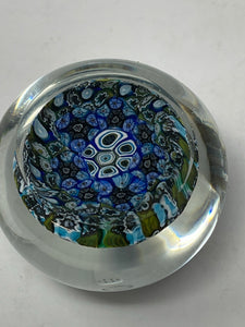 Vintage Fratelli Toso From Murano Italy Glass Paperweight Close Packed Millefiori B49