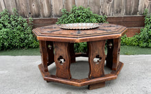 Load image into Gallery viewer, Spanish Colonial Revival Rustic 2-Tiered Octagon Brazier Coffee Table