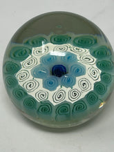 Load image into Gallery viewer, Vintage Murano Glass Italy Millefiori Flowers Art Italian Glass Paperweight B47