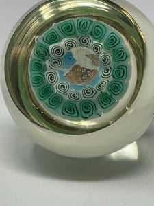 Vintage Murano Glass Italy Millefiori Flowers Art Italian Glass Paperweight B47