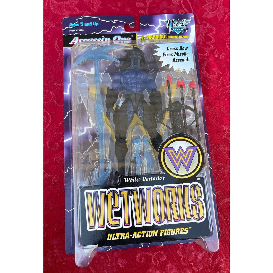 Assassin One “Blue”! (Wetworks Ultra Action Figures) “Rare-Vintage” (Series 2) 1996